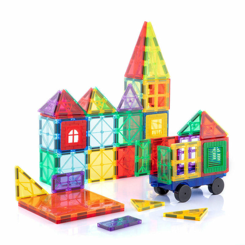 Blocos de Construção Magnéticos 3D – 57 Peças